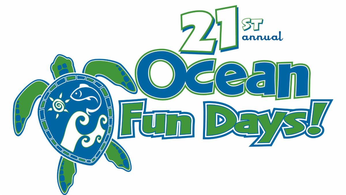 21st Annual Ocean Fun Days logo featuring a turtle illustration