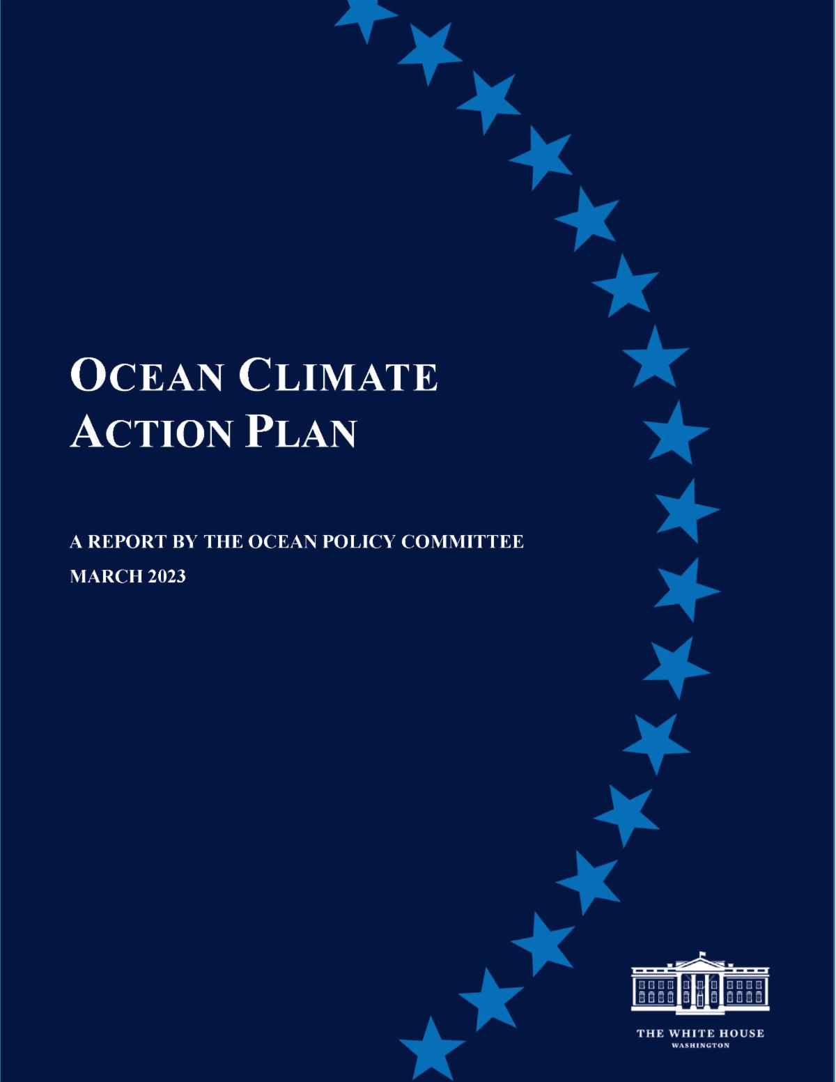 Cover of the Ocean Climate Action Plan