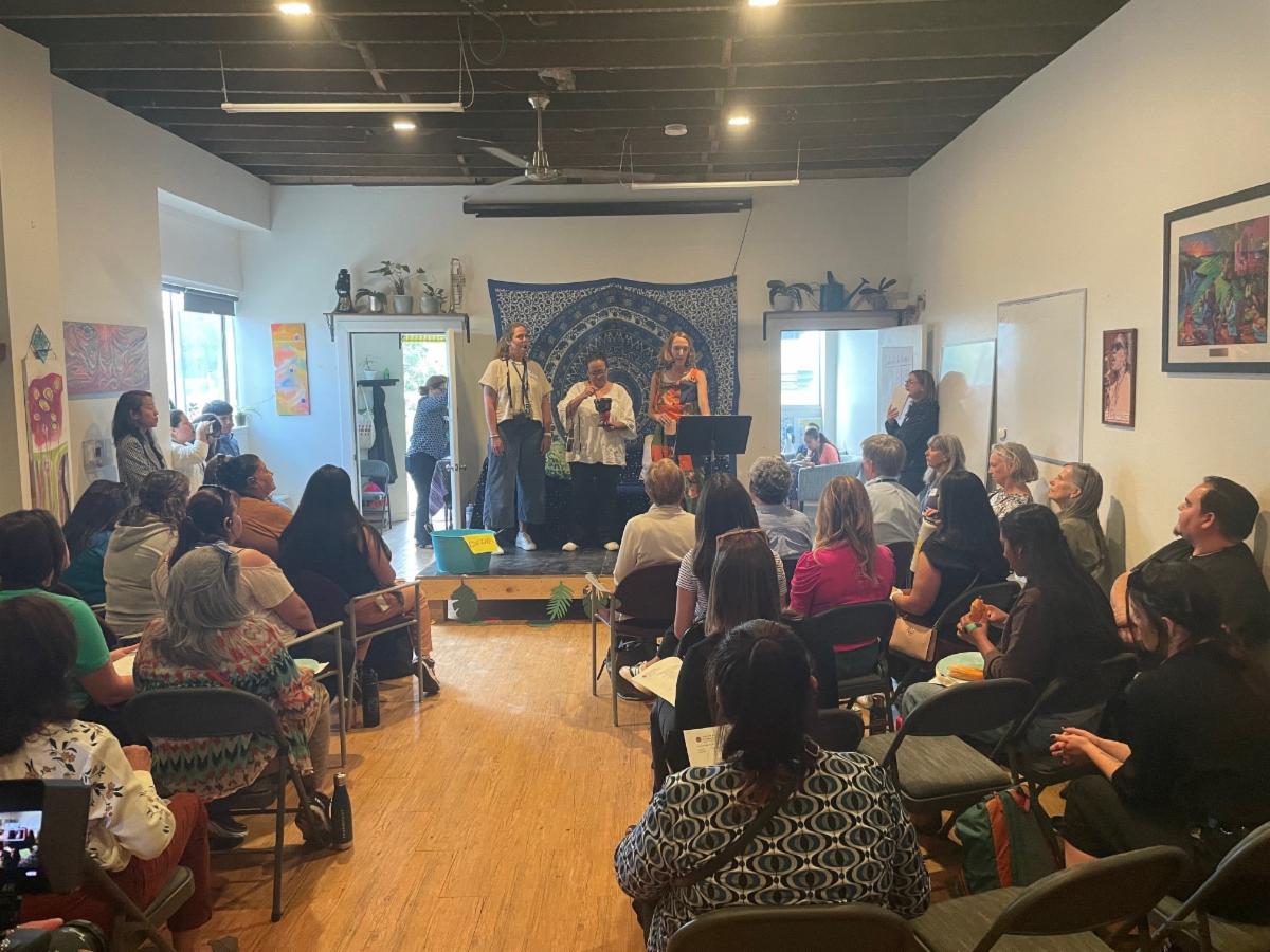 Community meeting on air quality at the Greenhouse Connection Center