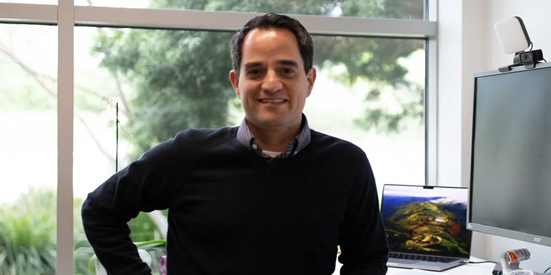 Lukas Chavez in his office
