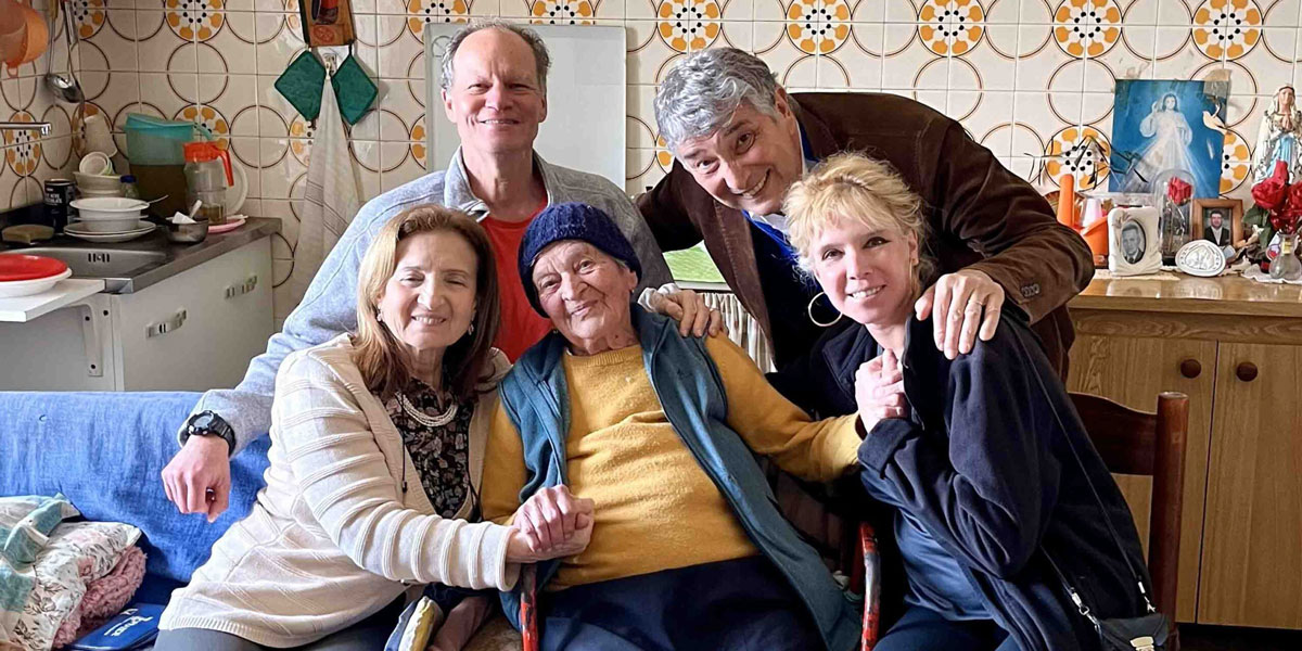 David Brenner with Nicolina in Italy