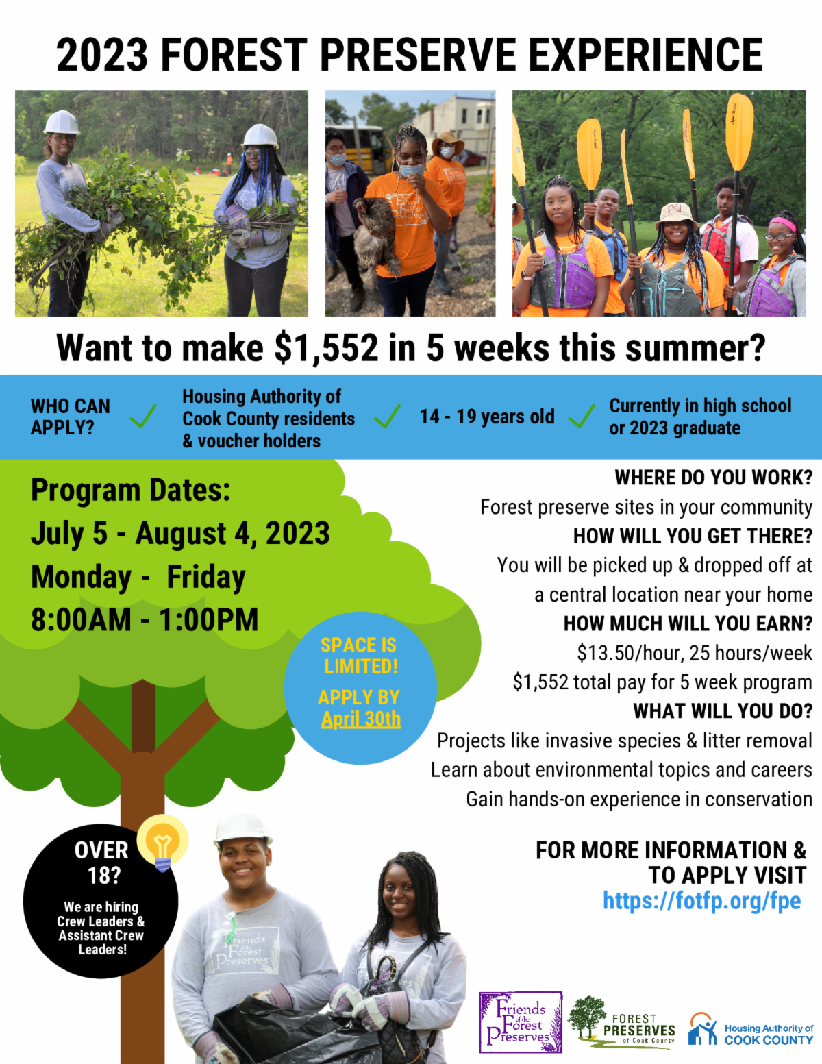Summer Job Program for Ages 1419