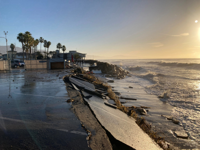 Harbor West Parking Lot Collapse Sea Level Rise Waterfront.