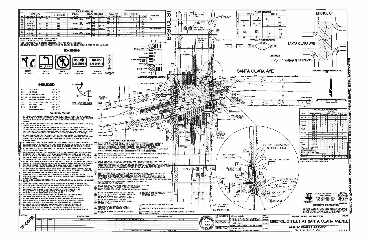 Santa Clara Avenue and Memory Lane Schematic