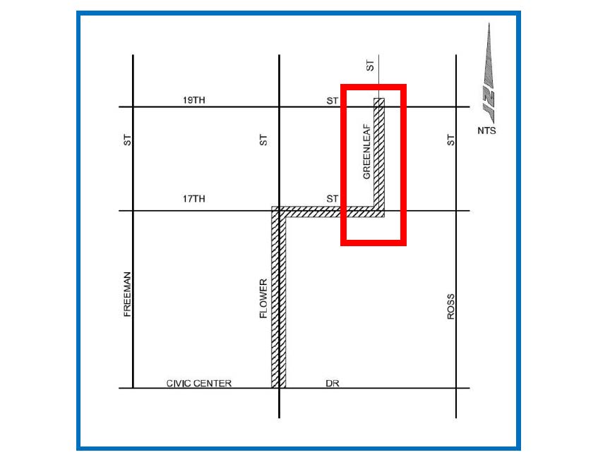 Map of Greenleaf project