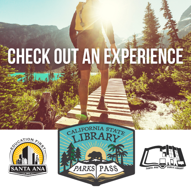 An image of a person walking on the steps that said check out an experience with 3 different logos on the bottom.