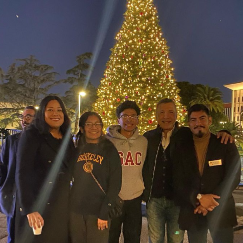 Tree Lighting Group Photo at Civic Center