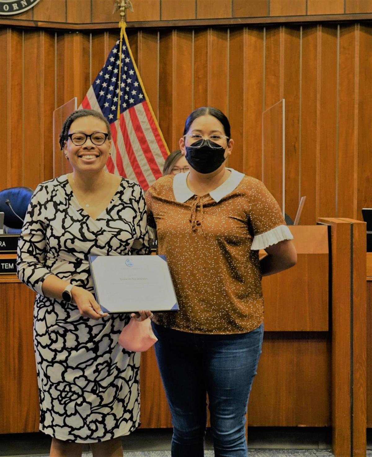Councilmember Lopez and Ugochi Nicholson