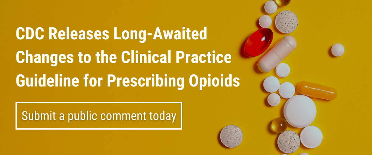 Opioid Prescribing Guidelines Draft Changes from CDC