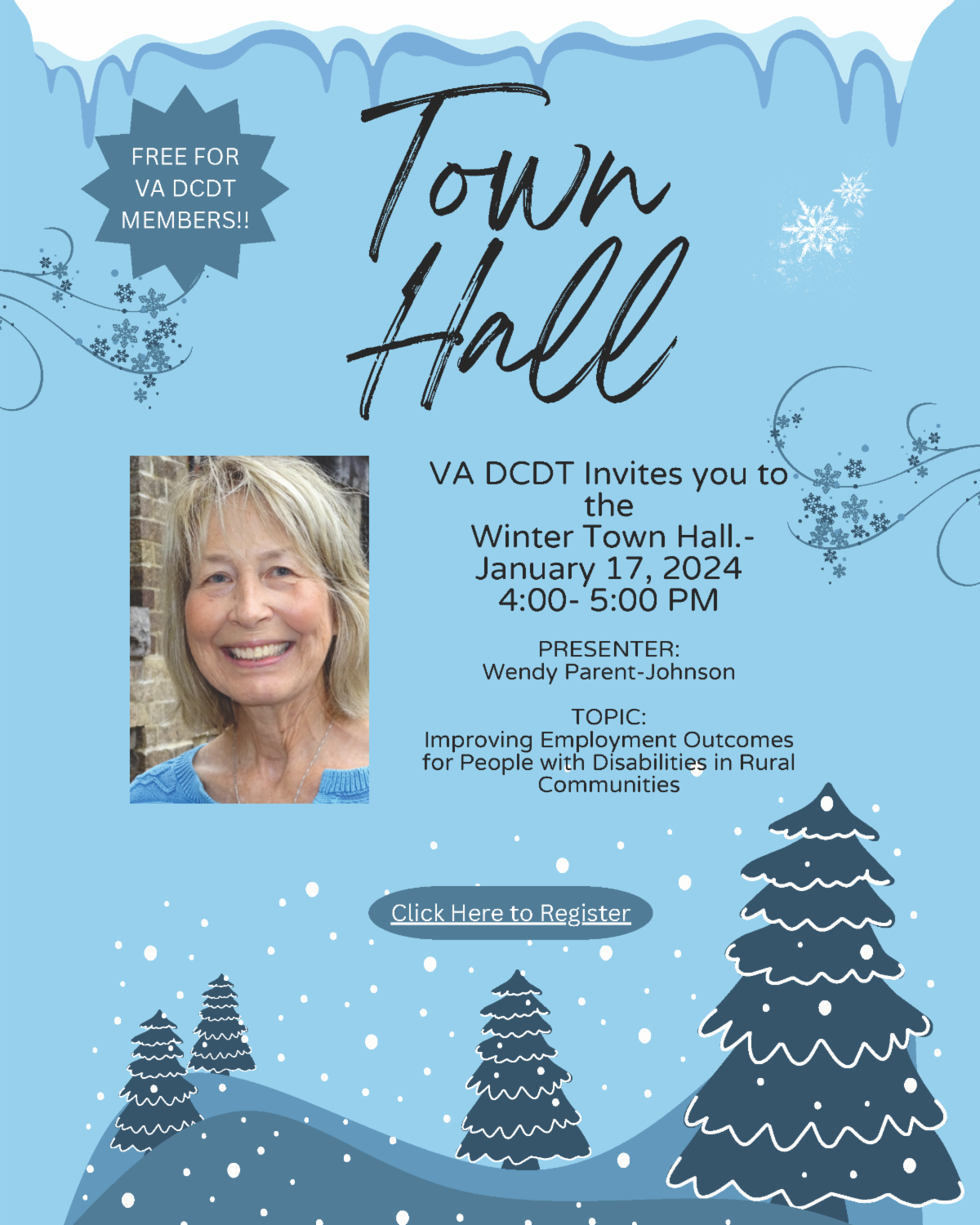 VA DCDT Virtual Town Hall Improving Employment for People