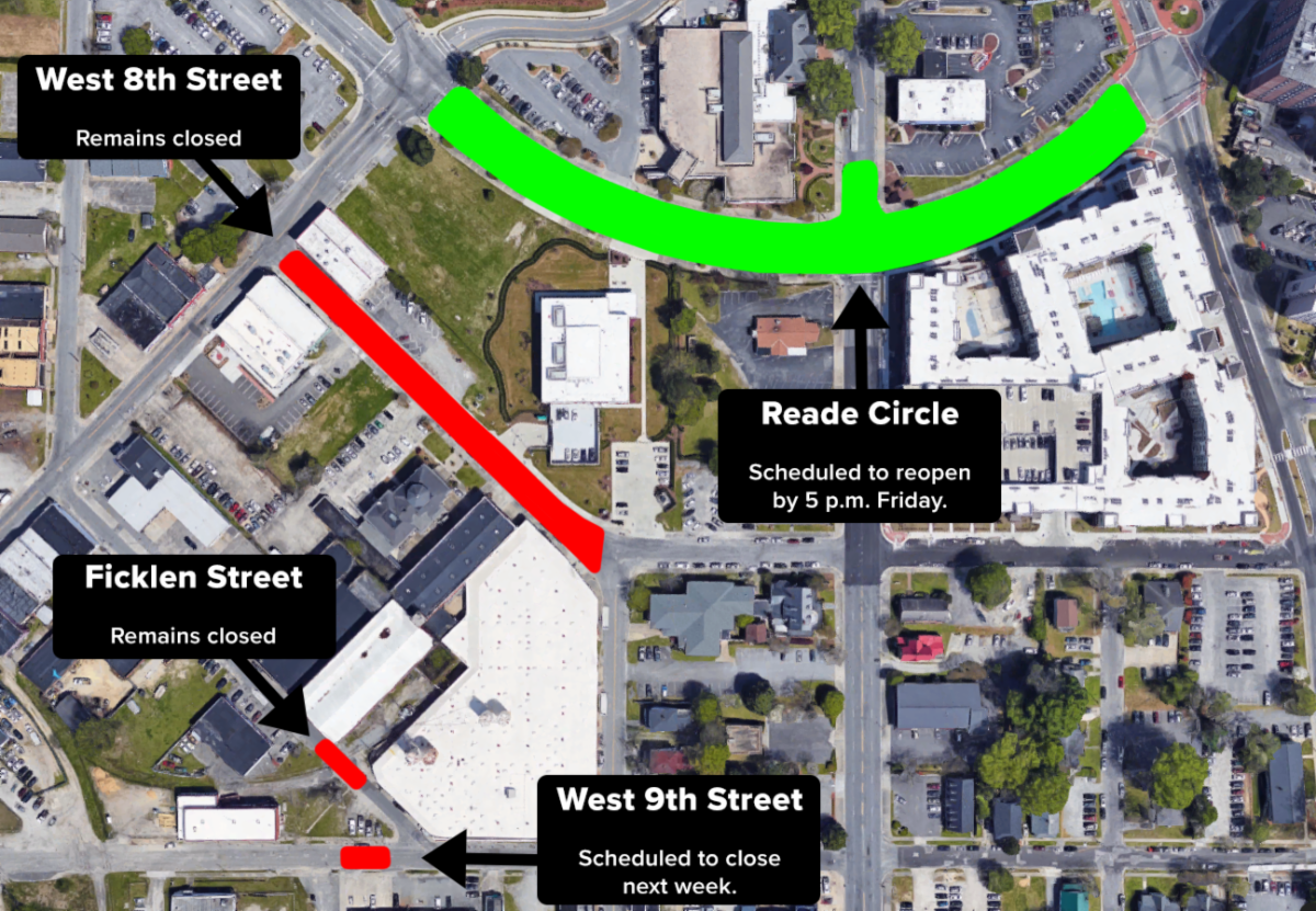 Evans Street at Reade Circle expected to reopen Friday