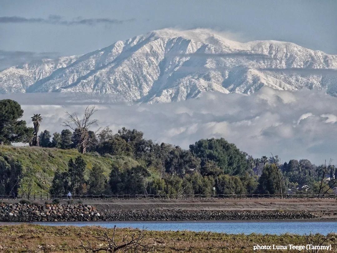 snowy mountain backdrop