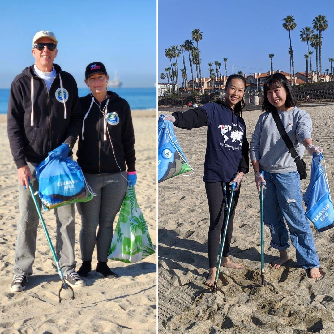 beach cleanup collage 