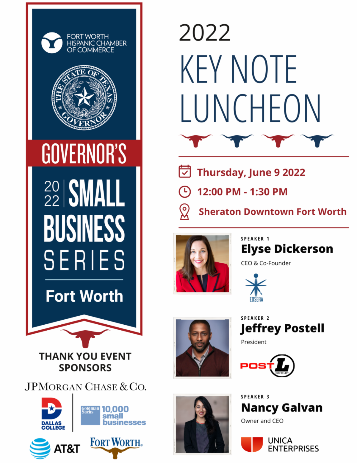 Keynote Speakers Announced for June 9th 2022 Governor's Small Business