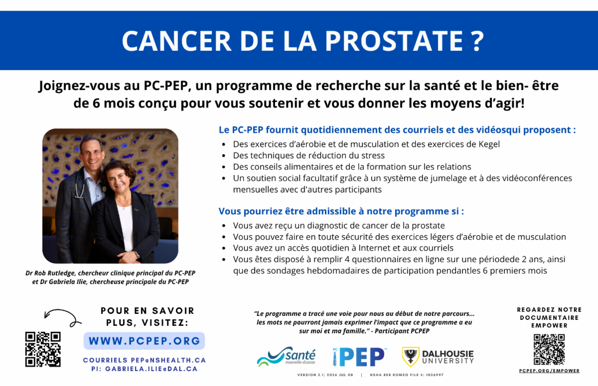 Brochure PC-PEP avec Dr. Rutledge et Dr. Ilie