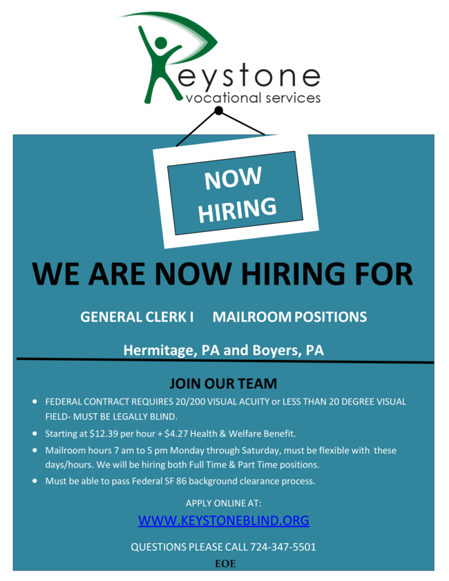 Career Opportunities in the Shenango Valley