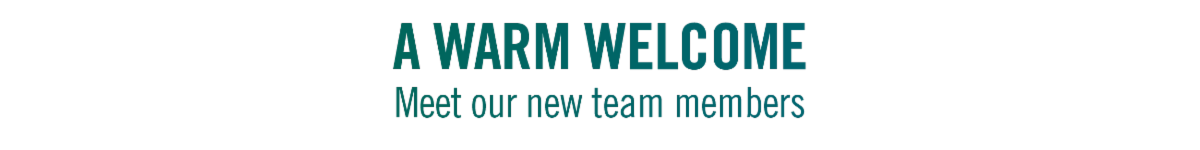 Welcome new team members