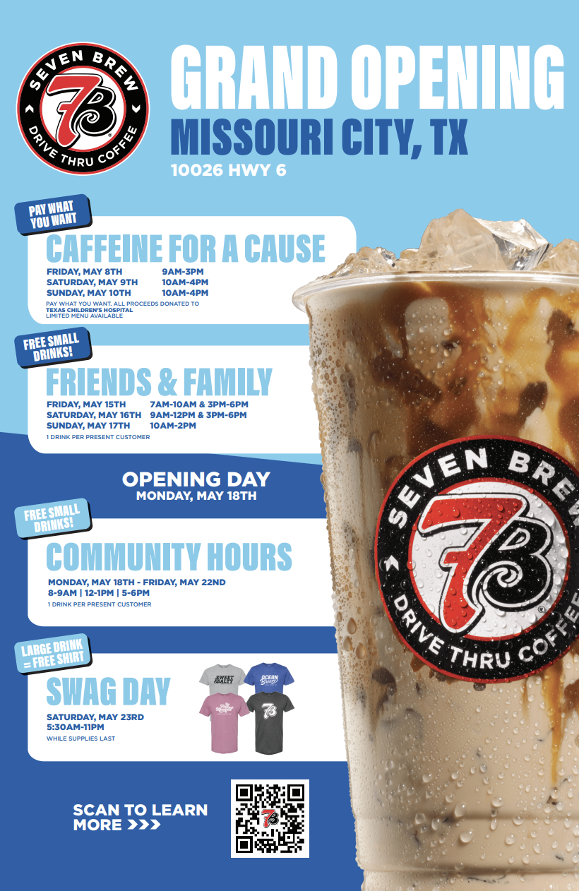 7 Brew Coffee Grand Opening in Missouri City