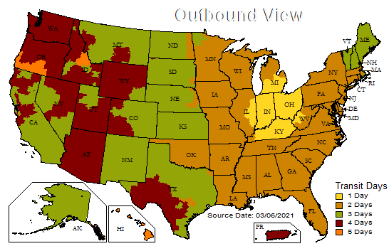 shipping map