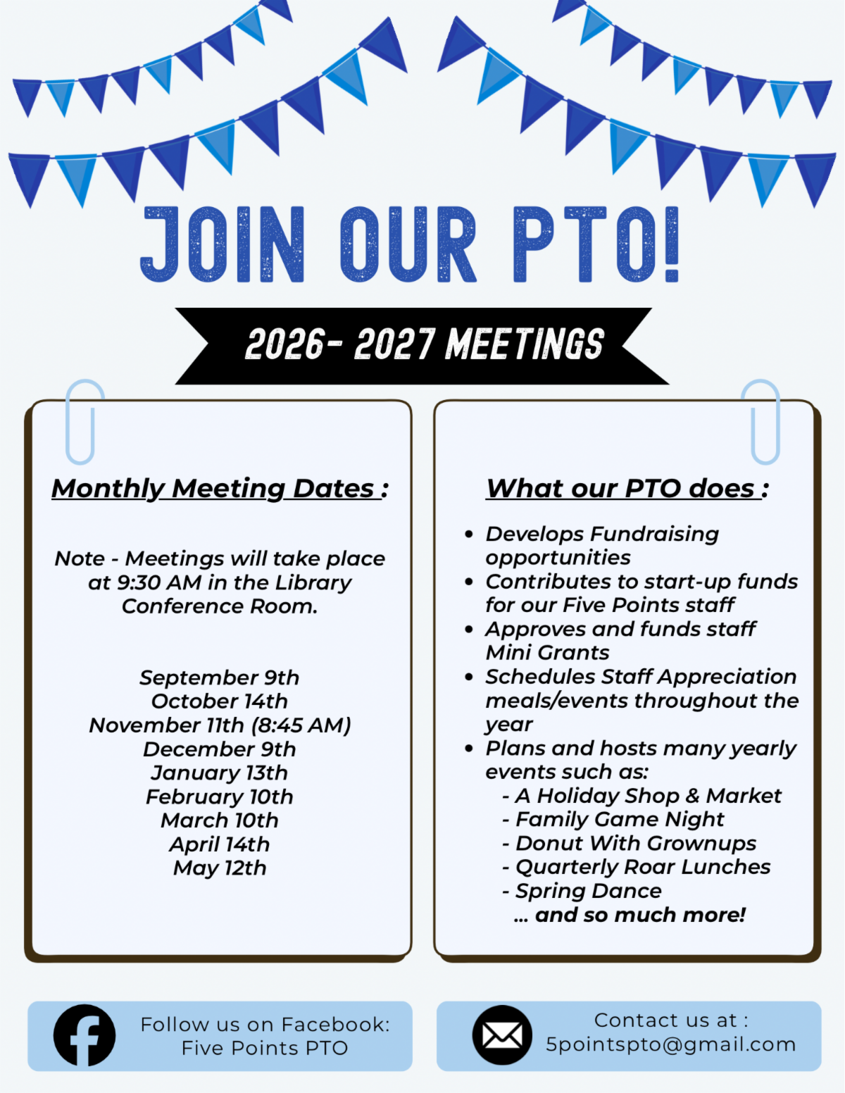 Five Points Elementary Newsletter 10-4-2026