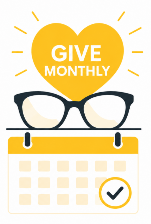 A Calendar graphic with glasses above it 