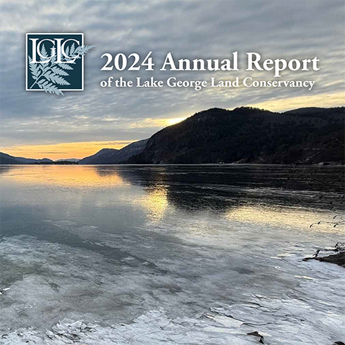 Text: 2024 Annual Report of the Lake George Land Conservancy