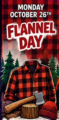 October 26: flannel day
