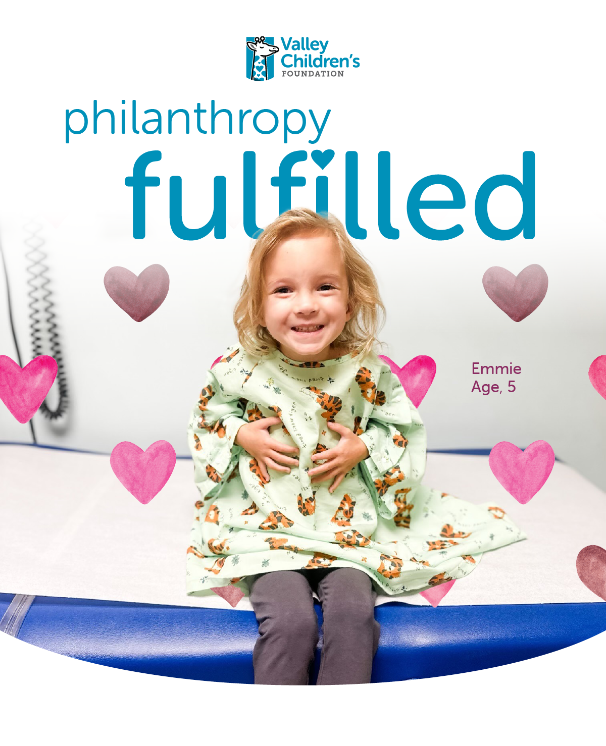 Valley Childrens Healthcare Foundation Philantrhopy Fulfilled Emmie Age 5