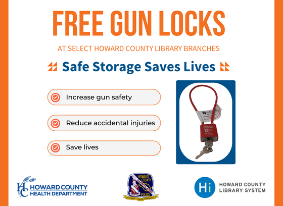 Free gun locks flier with information on how to get one