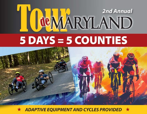 Tour de Maryland 5 counties logo