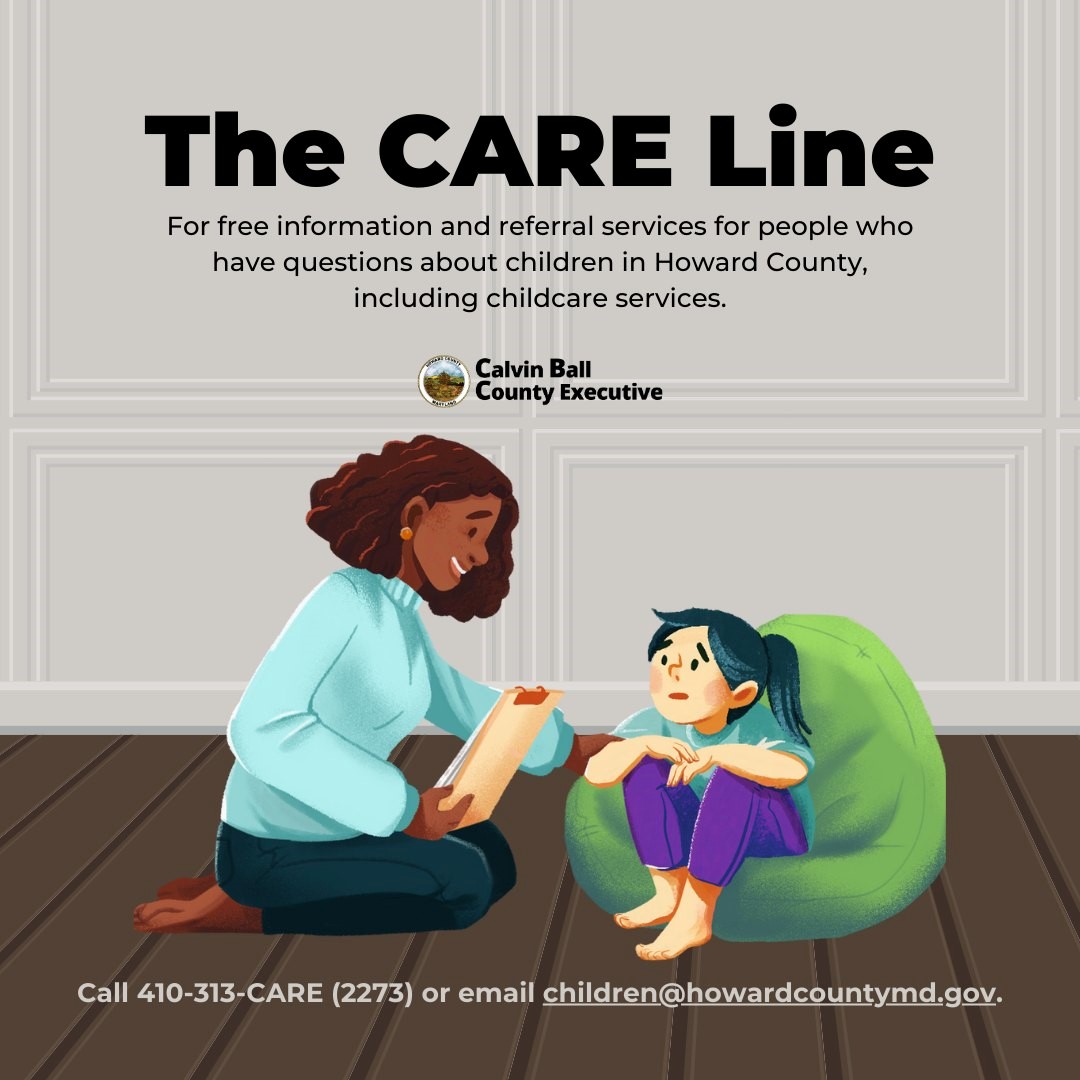 Care Line, women holding a book and looking at a child in need of help