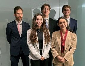 Front row: Danielle Zazhar, Lauren Romaguera; Back row: Danny Fisher, Justin Terrill, Mason Hagemann