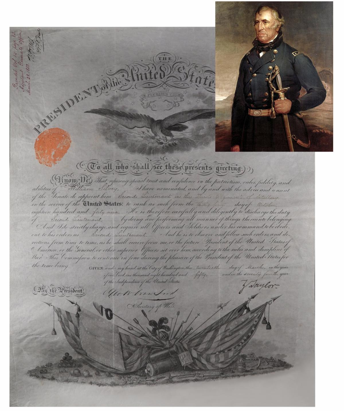 Zachary Taylor document signed