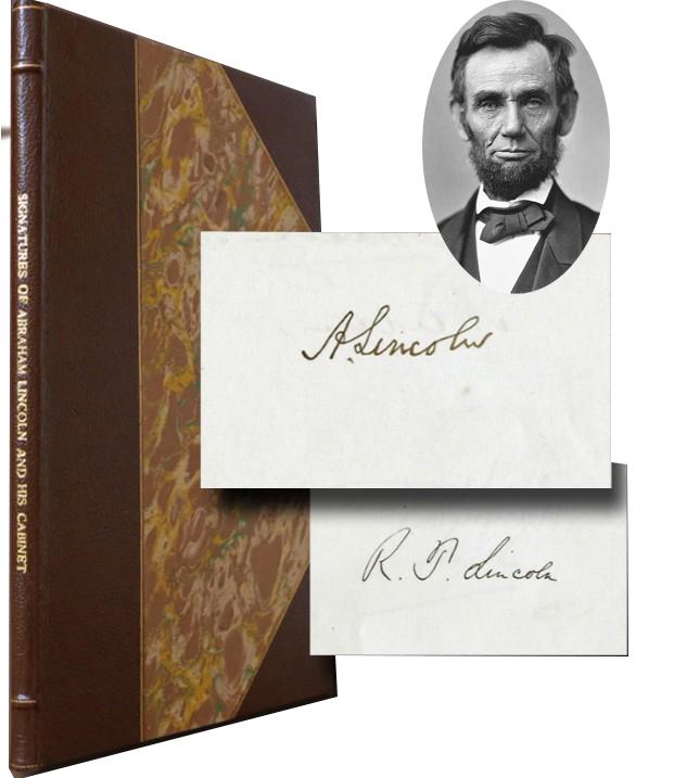 Abraham Lincoln and Robert T. Lincoln autograph album