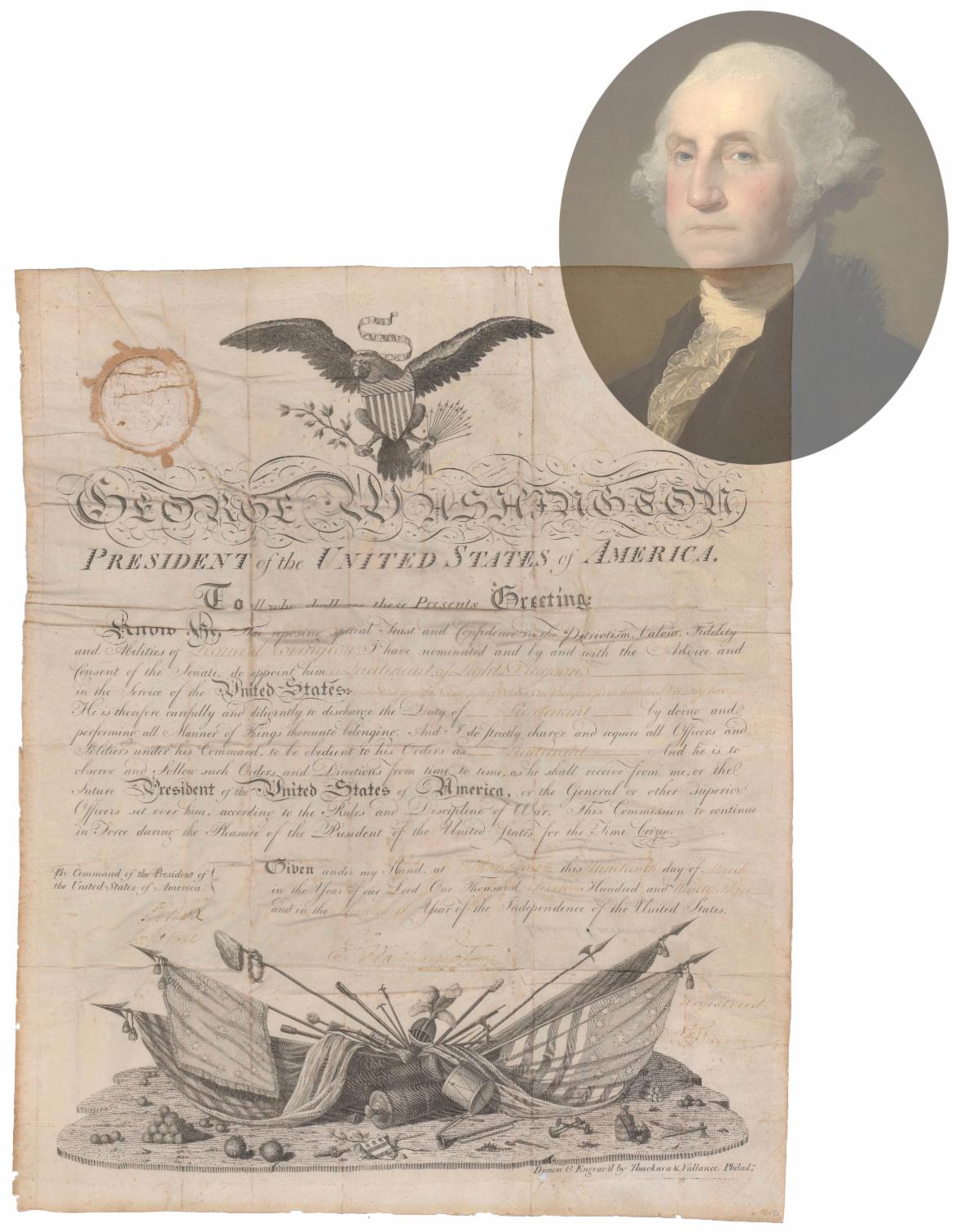 George Washington signed brigadier general appointment