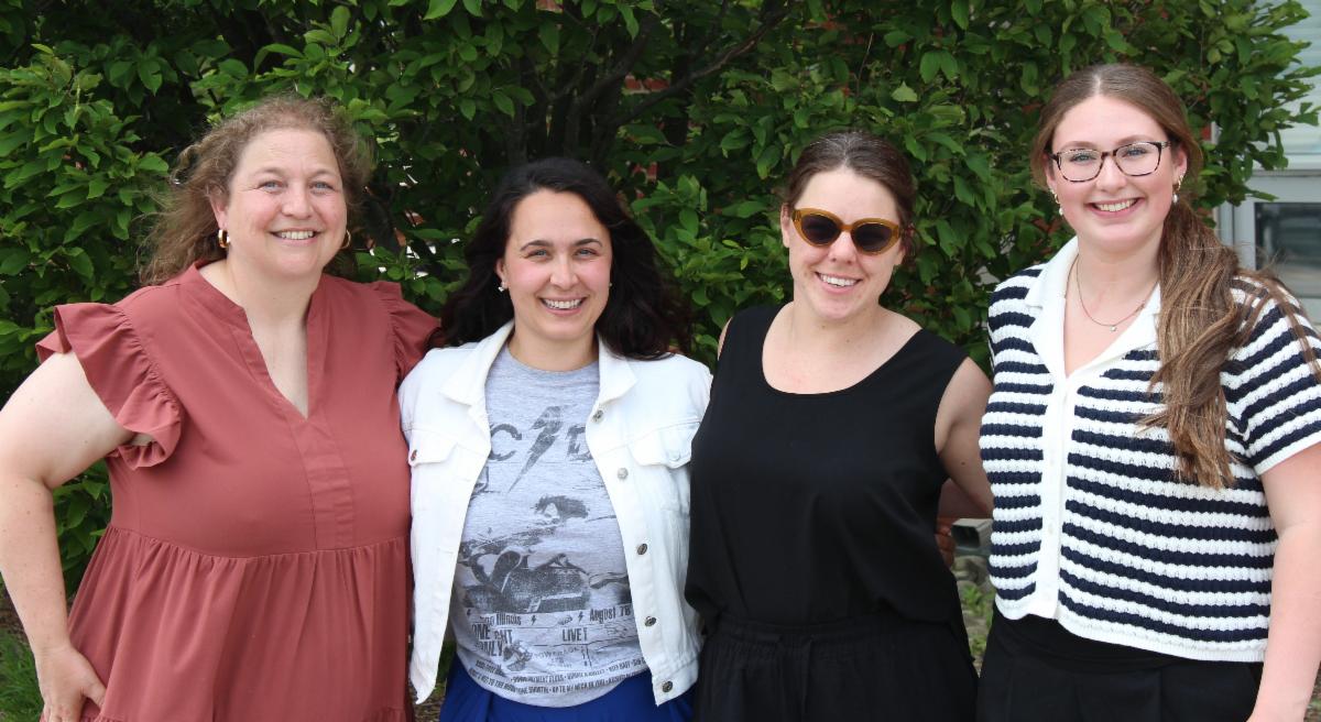 Image of Tourism Team (Left to Right): Meredith, Erica, Karlee and Madelyne