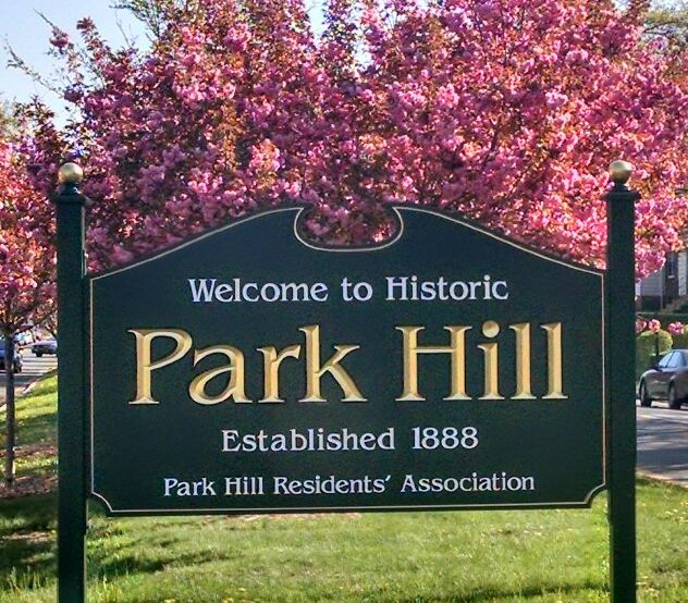 park hill sign cherry