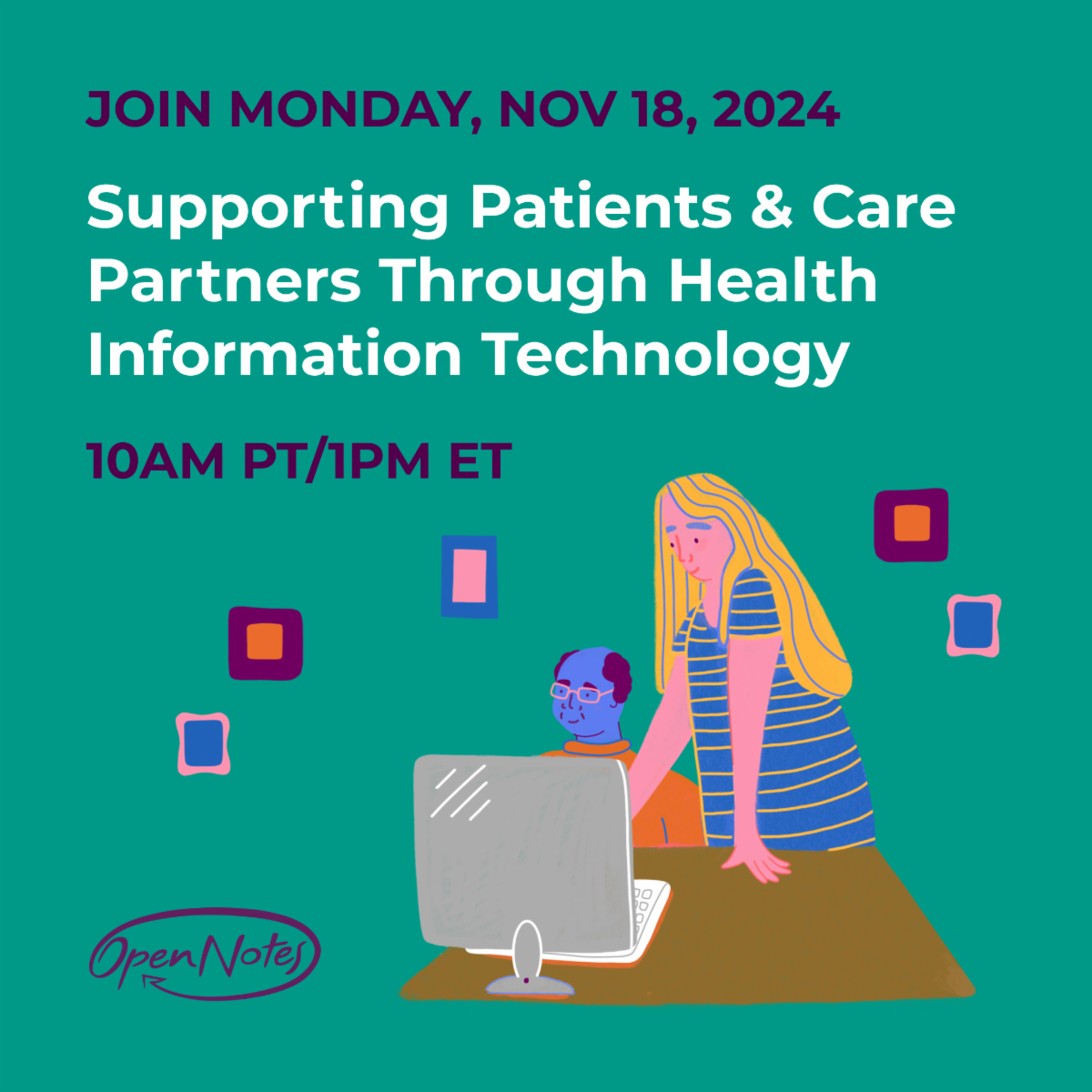 Webinar on Nov 18 Supporting Care Partners