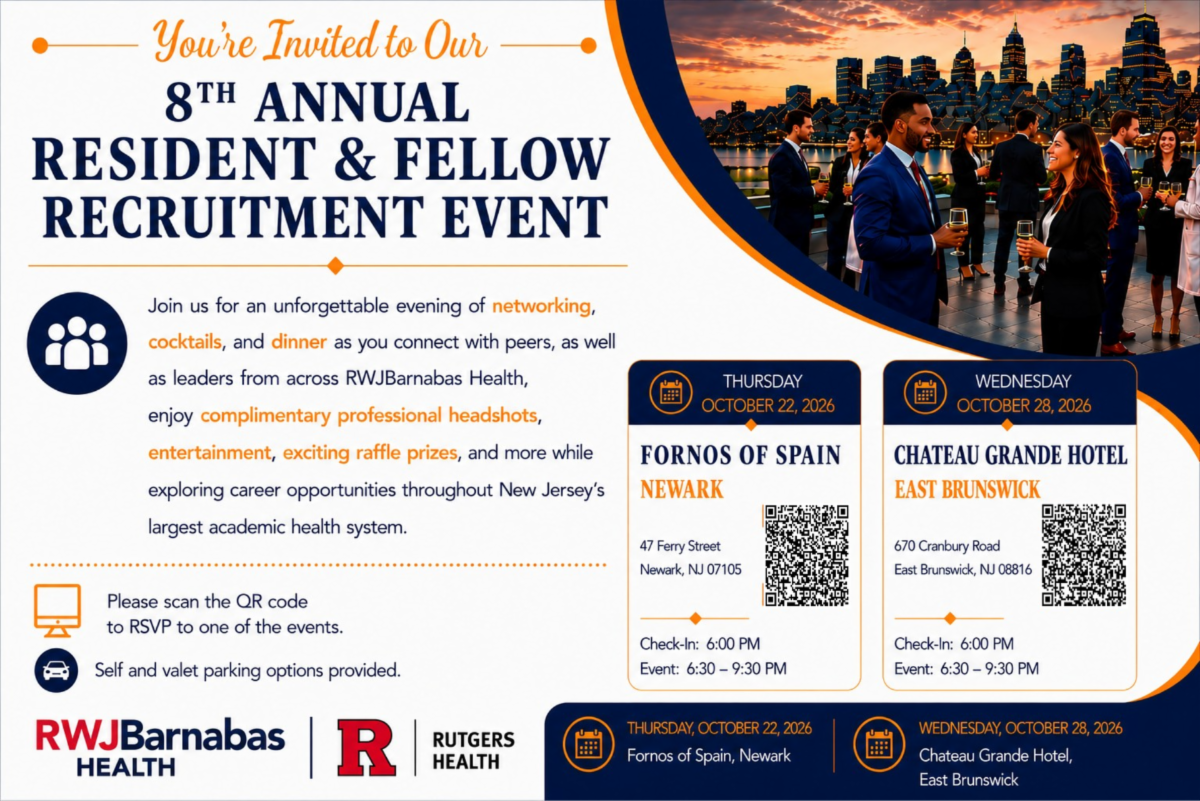 Screenshot of promo image for 2026 Resident & Fellow Recruitment Event