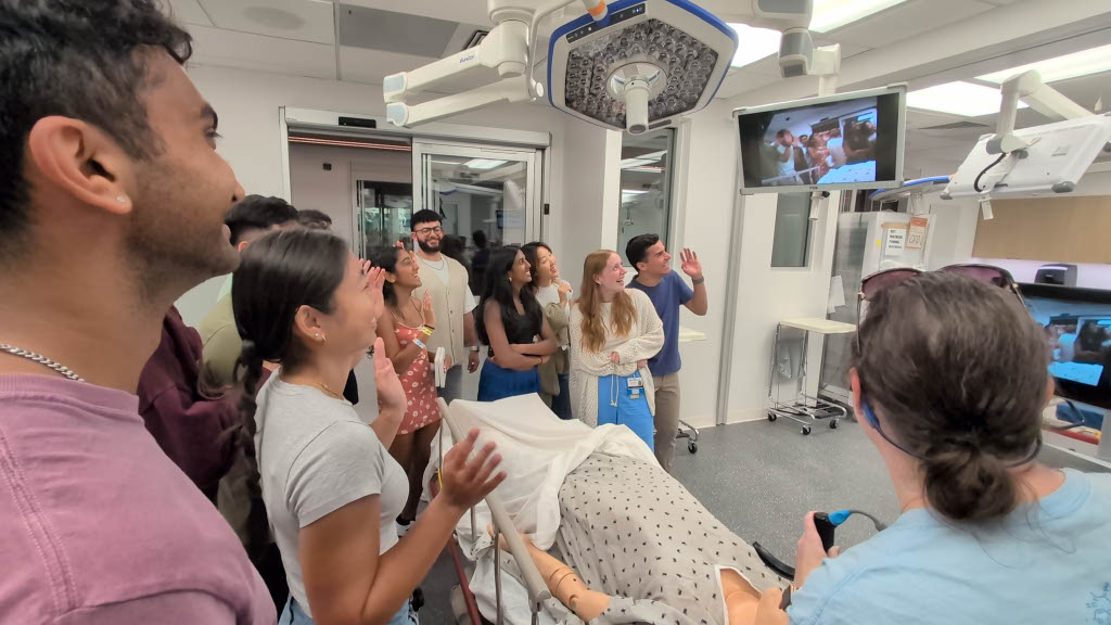 Students in the Sim Lab
