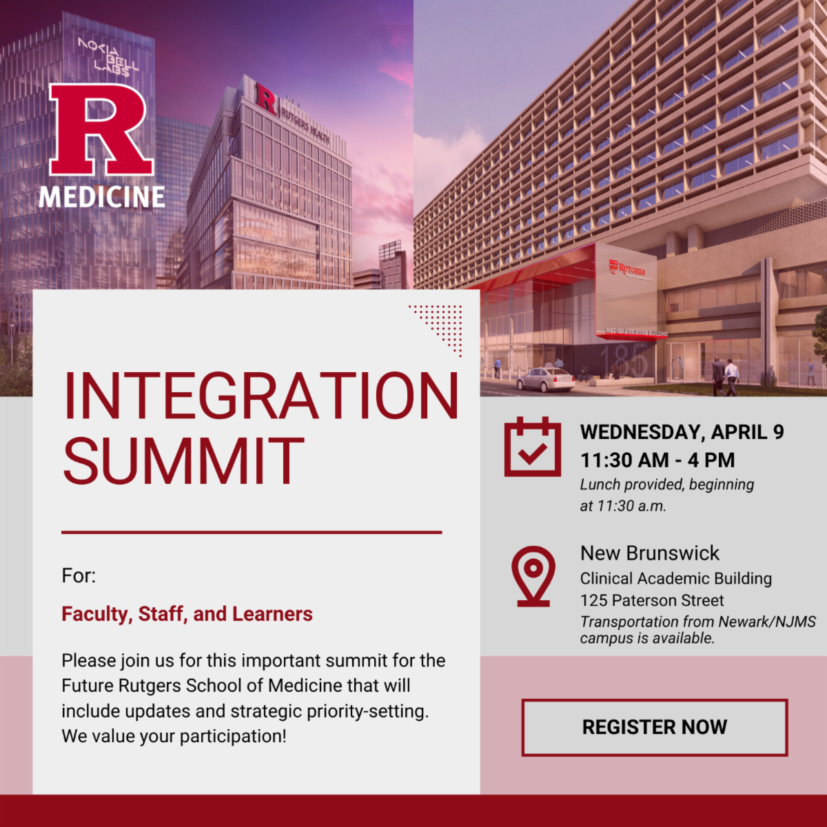 Invitation headers for April 2025 Integration Summit