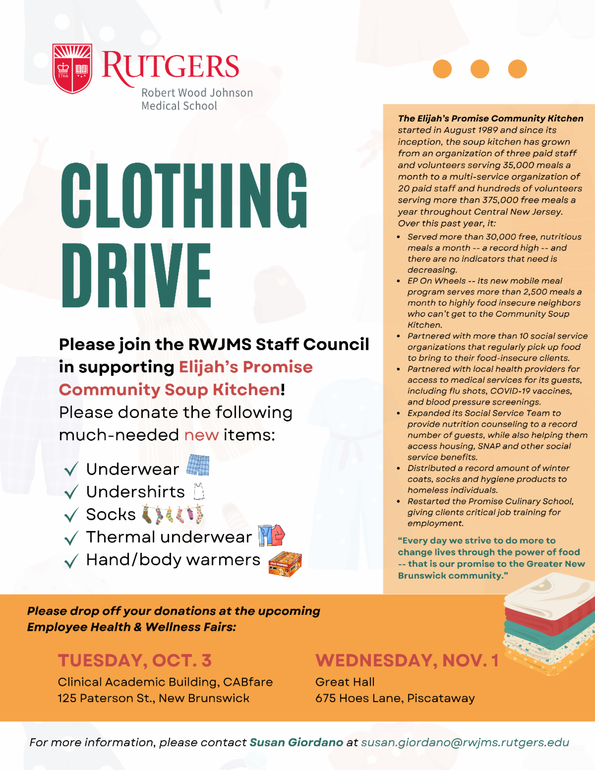 Clothing Drive Fall 2023