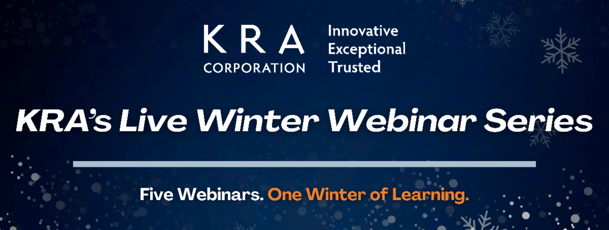KRA's Live Winter Webinar Series