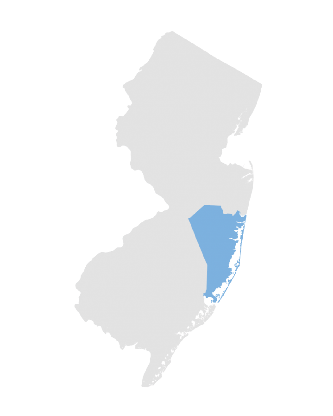 Ocean County map