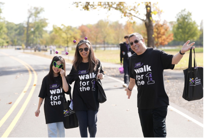 Walk for the ONE participants gathered together