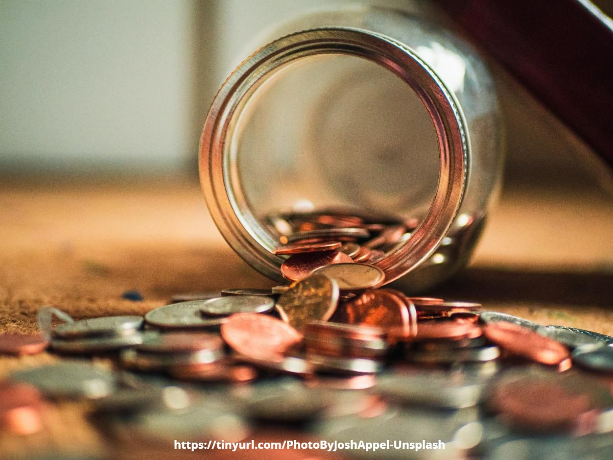 Spilled Jar of Loose Change