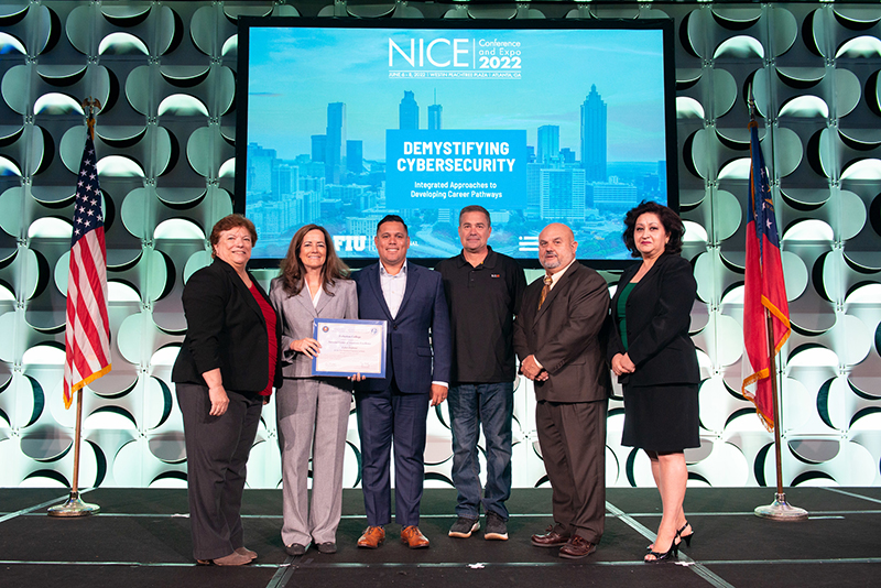 Fullerton College presented with cybersecurity award