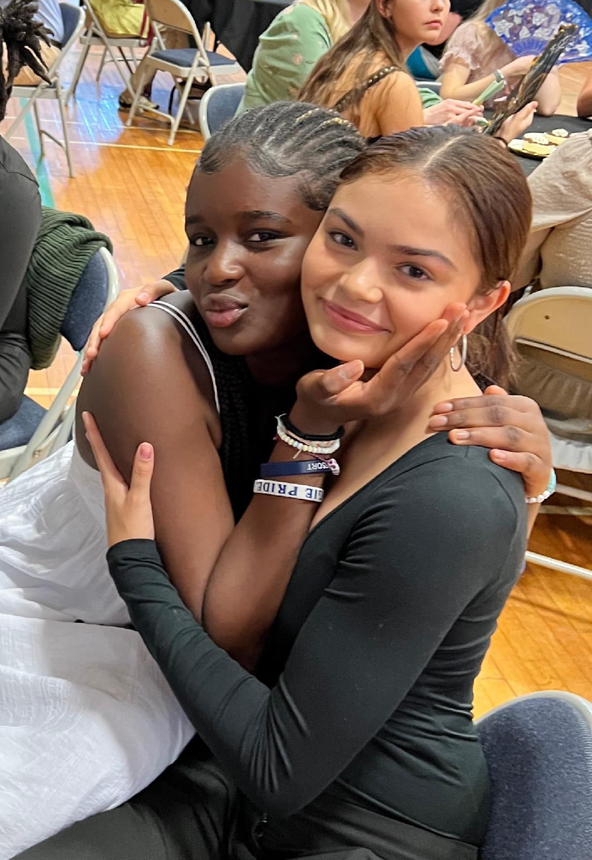 Mame Diack '25 & Cailin Schaub '25 at Ring Banquet 2023