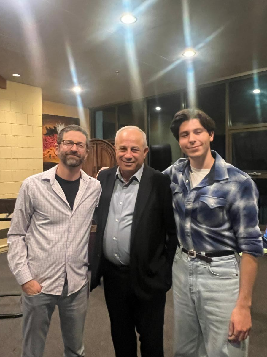 Mohammad Darawshe with Rabbi Aaron Fine and Elias Nathan