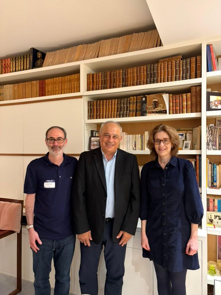 Mohammad Darawshe with Eitan Tabak and Sophie Gluck